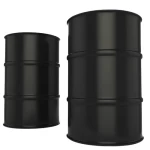 برميل حديد مفتوح سعة  220 لتر سمك 0,9 مم  لون اسود